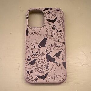 Halloween Themed Pela iPhone 16 Case - Black and Cream